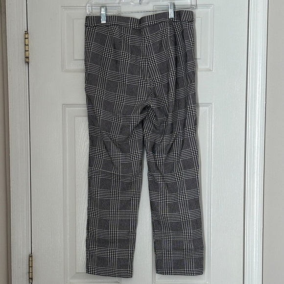 Massimo Fabbro Italy Plaid Houndstooth pants Size 8 Straight ankle leg - Picture 2 of 3